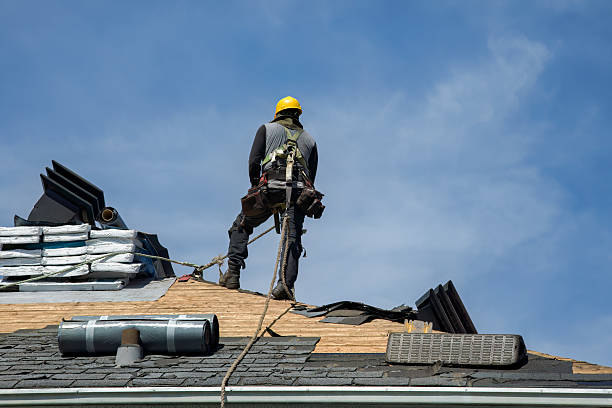 Professional Flat Roof Repair technician working in Harrah, OK